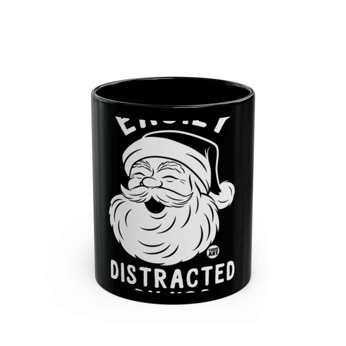 Easily Distracted By Dogs Santa Claus Mug