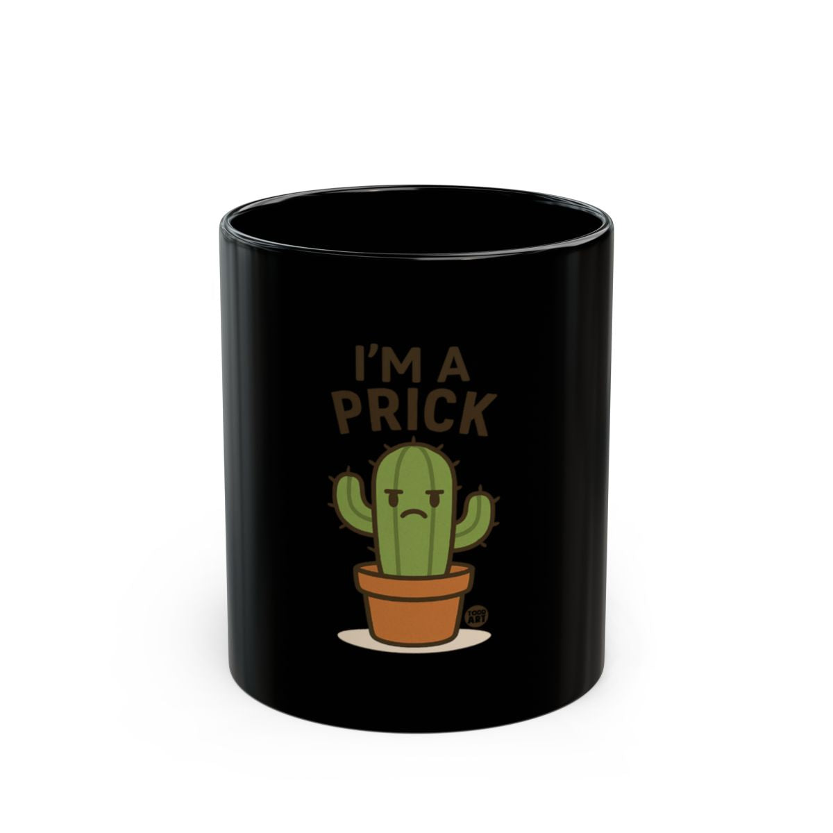 I'm a Prick Cactus Printed Black Mug