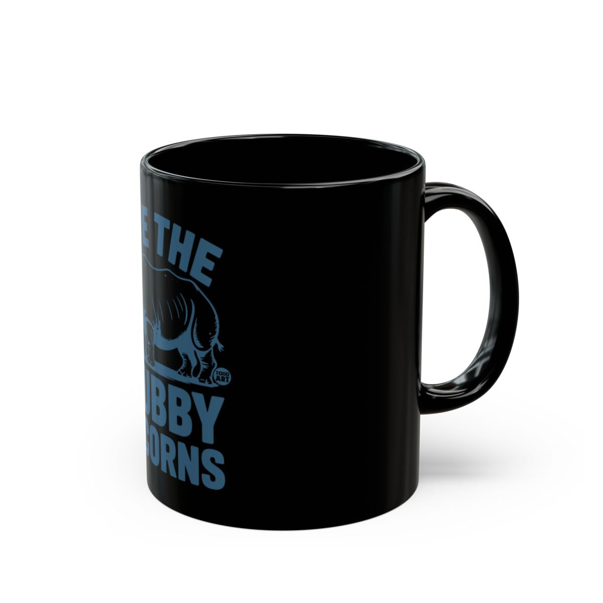 Embrace The Flabby Horns with Dinosaur Design Mug