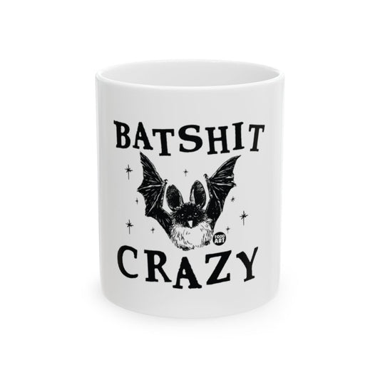 Batshit Crazy Bat Theme Mug Fun Coffee Cup Product