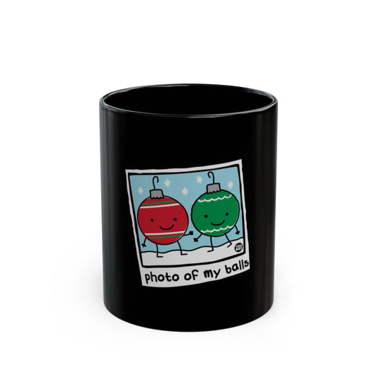 Funny Christmas Mug with Holiday Ornament Design