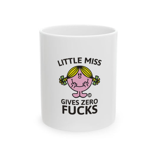 Little Miss Gives Zero Fucks Mug for Daily Use