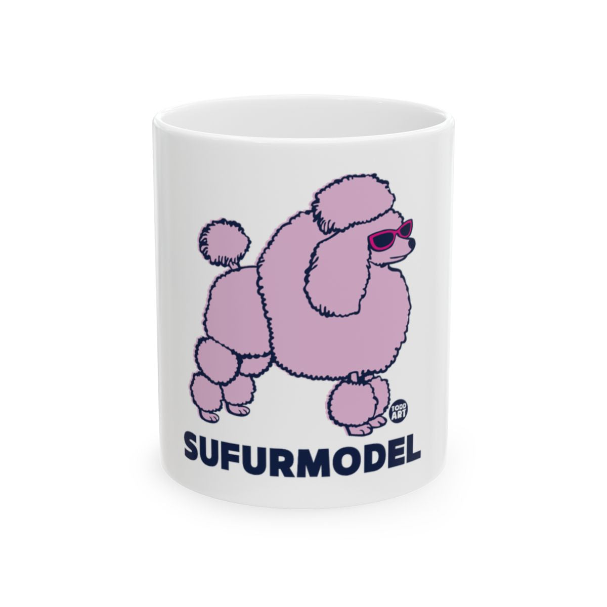 Trendy Sufurmodel Poodle Print for Pet Lovers Mug