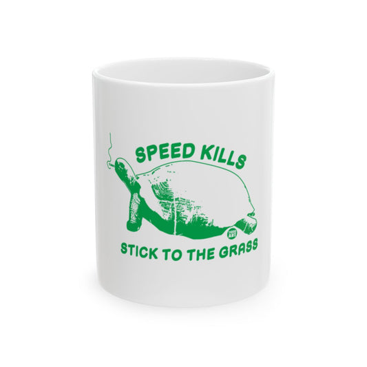Speed Kills Stick To The Grass Mug