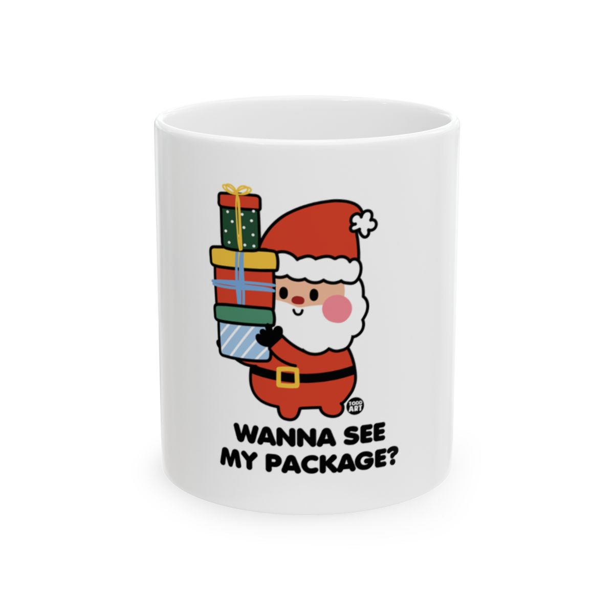 Funny Santa Wanna See My Package Coffee Mug