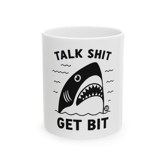 Talk Shit Get Bit Shark Mug for Coffee Lovers