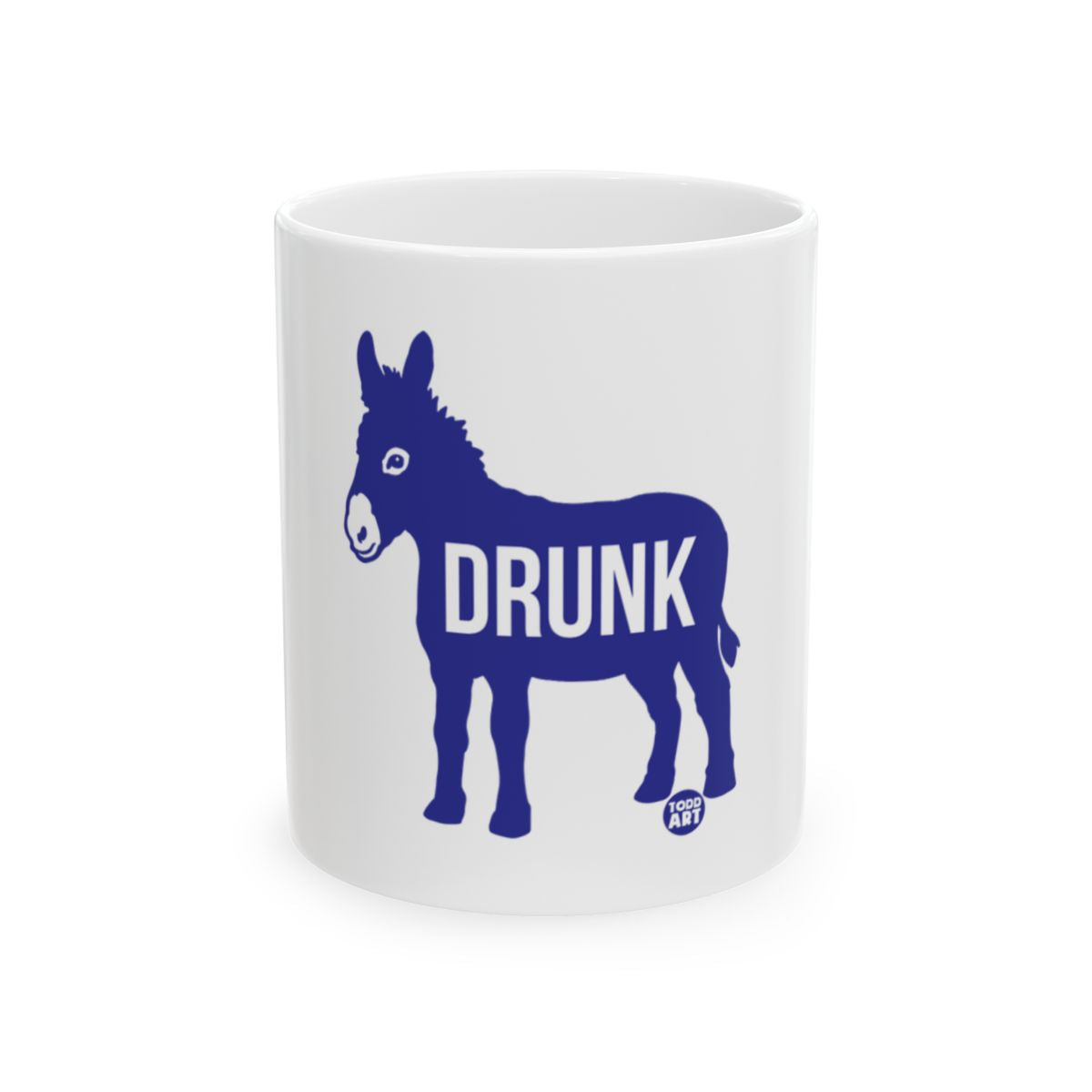 Donkey Design with Drunk Text Mug for Fun Drinkware