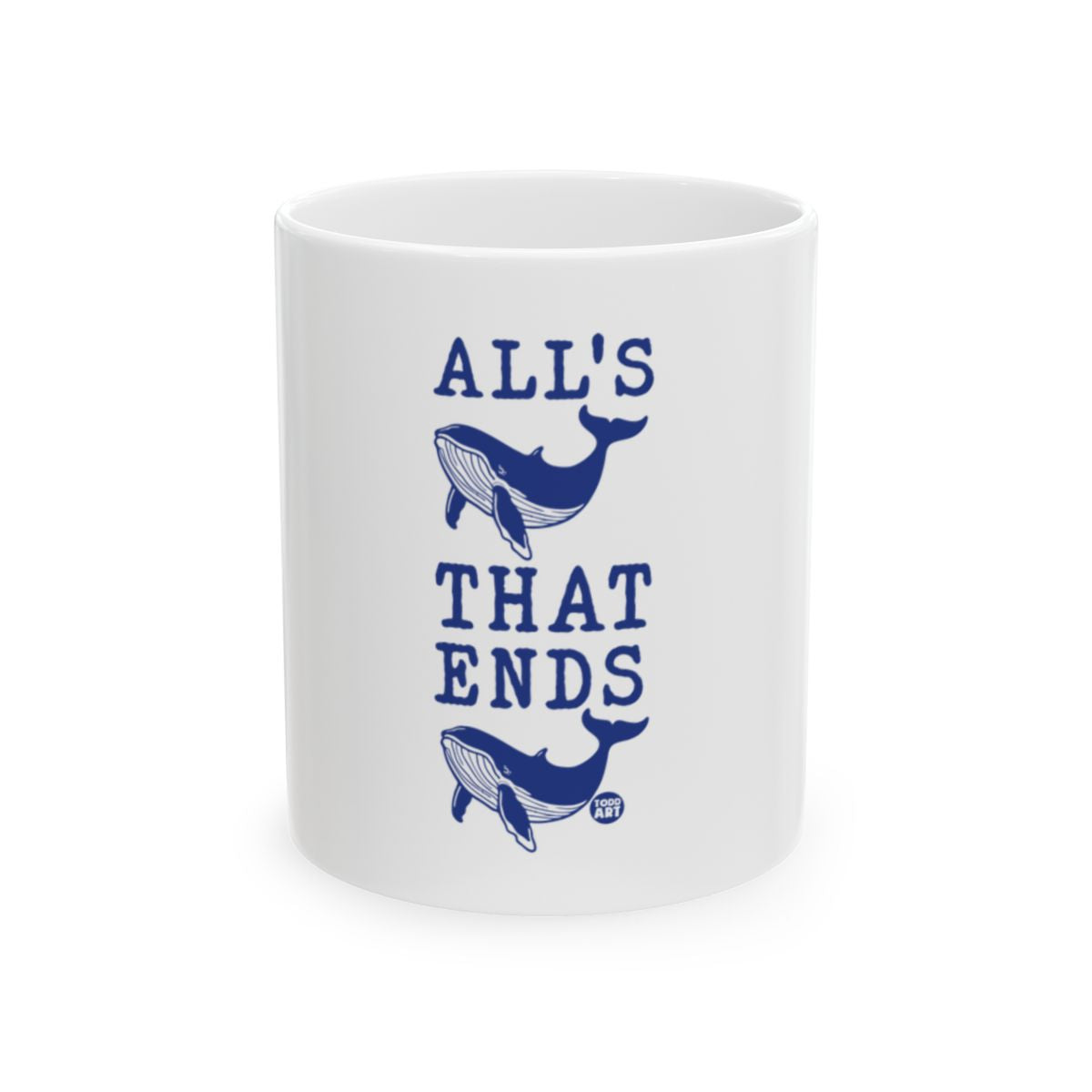 ALL'S THAT ENDS Whales Design Mug