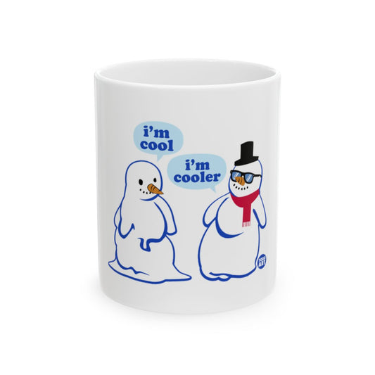 Fun Snowman Design I'm Cool I'm Cooler Mug