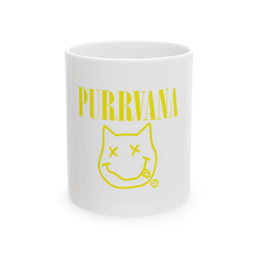 Purrvana Cat Mug with Fun Playful Expression