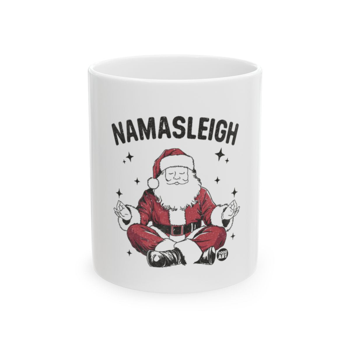 Namasleigh Santa Meditating Christmas Mug Holiday Gift