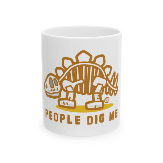 People Dig Me Dinosaur Themed Mug for Coffee Tea