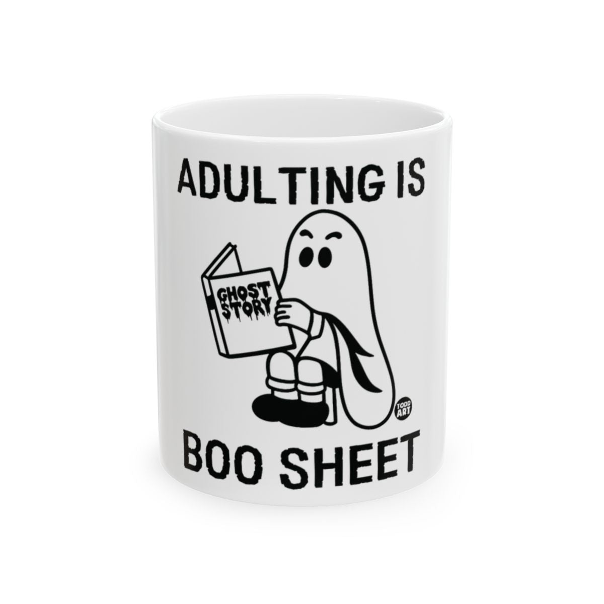 Adulting Is Boo Sheet Ghost Halloween Mug