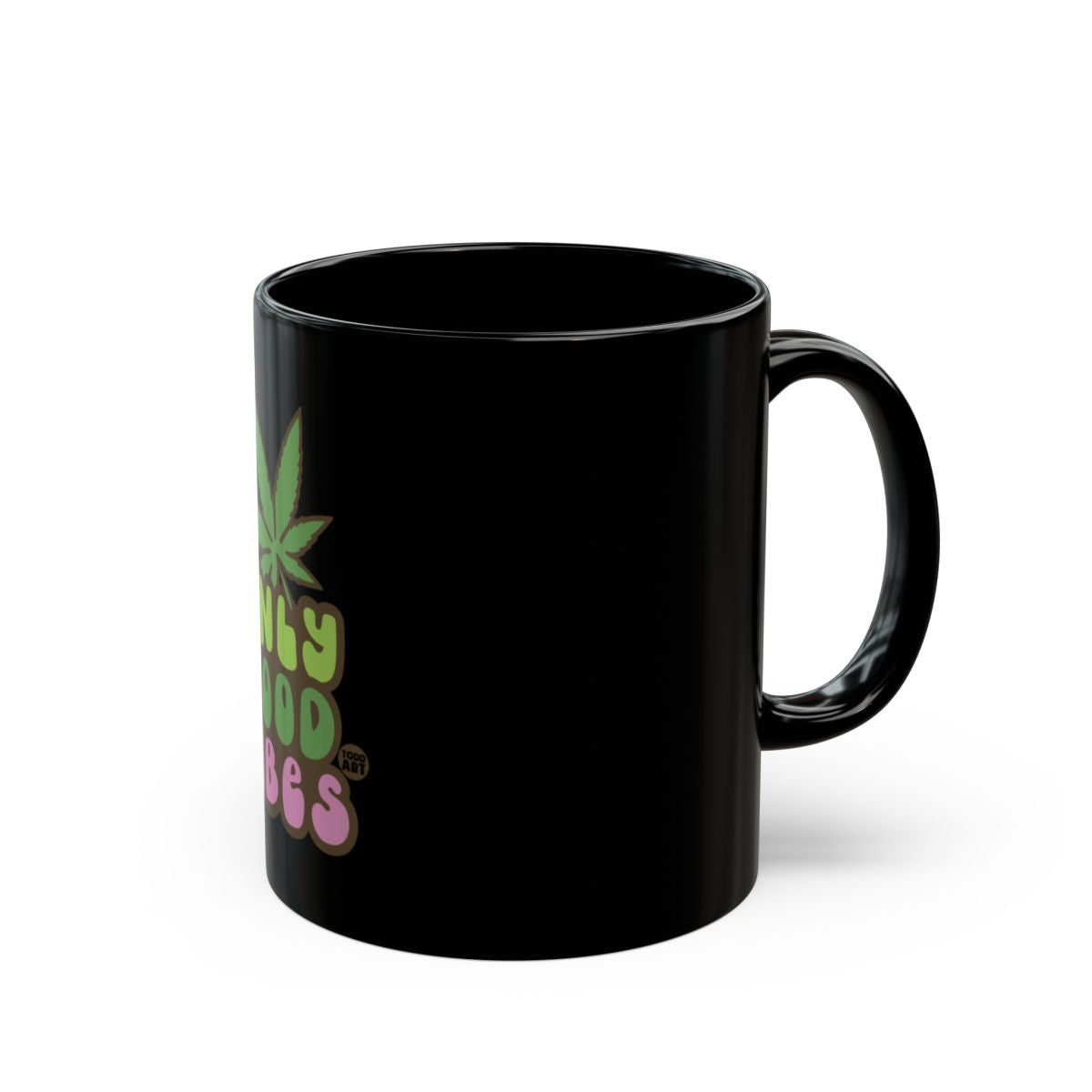Witty Bad Bosses with Leaf Design Mug