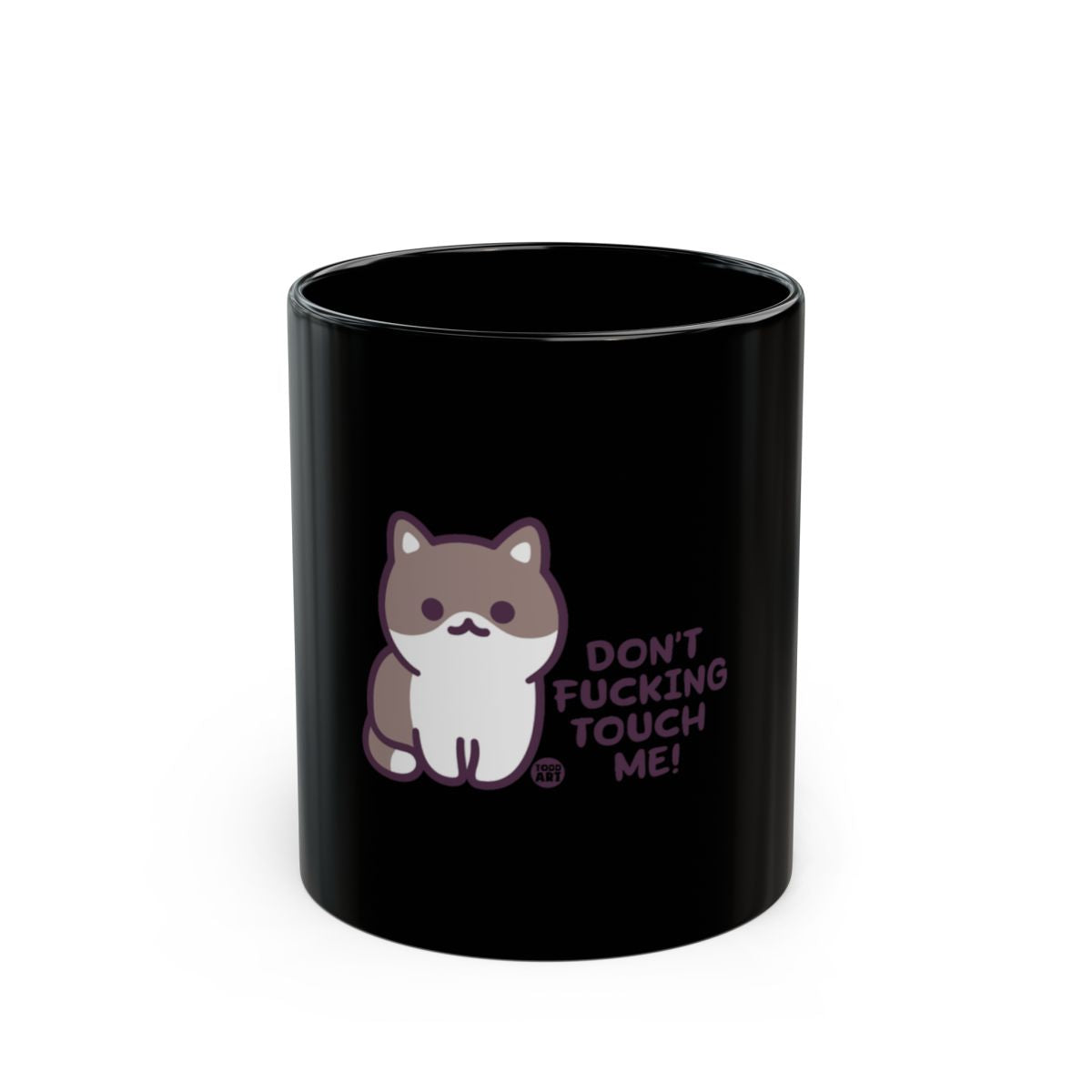 Cute Cat Don't Touch Me Statement Mug