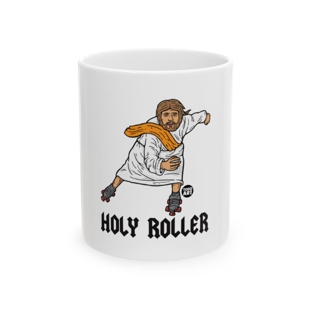 Holy Roller Skating Jesus Design Mug