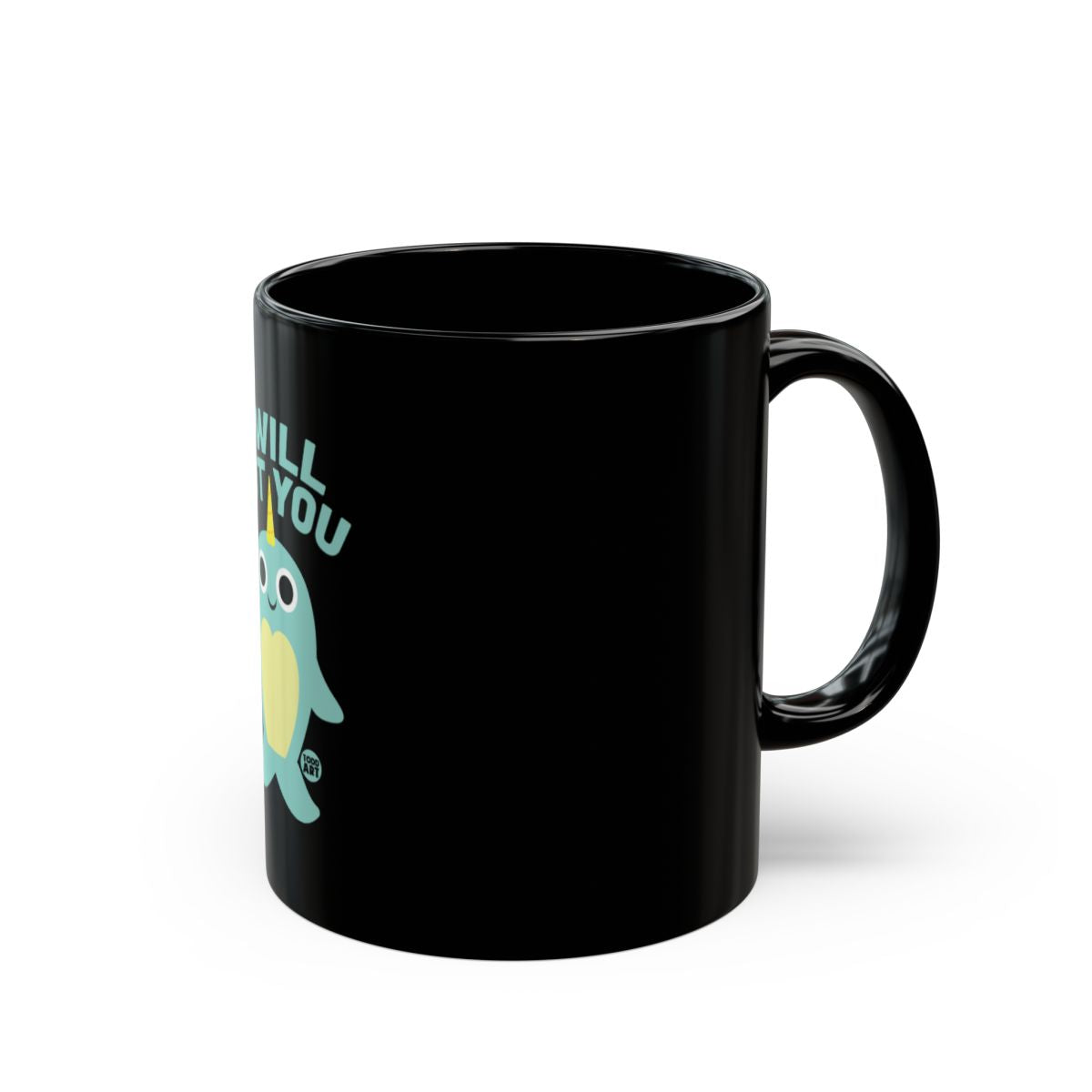 Cute Penguin Coffee Mug Black Ceramic Cup