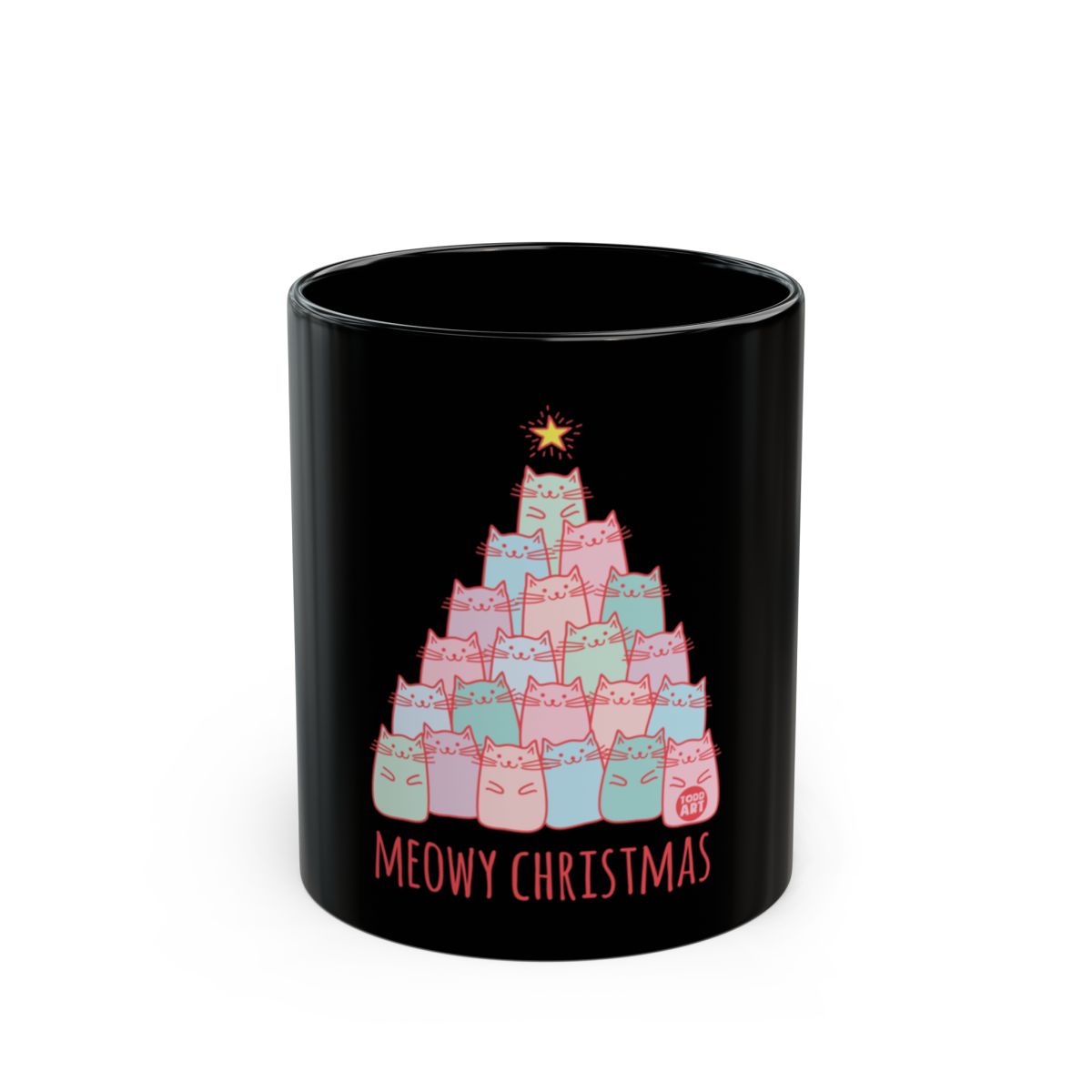 Meowy Christmas Cat Mug Perfect Festive Coffee Cup