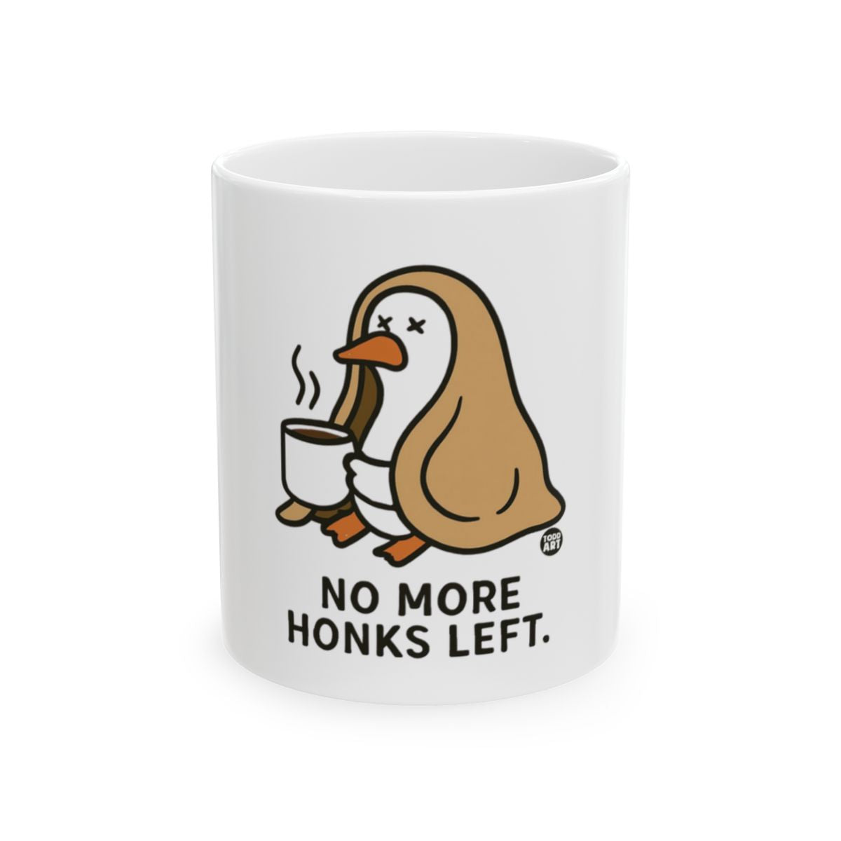 No More Honks Left Print Cute Penguin Mug
