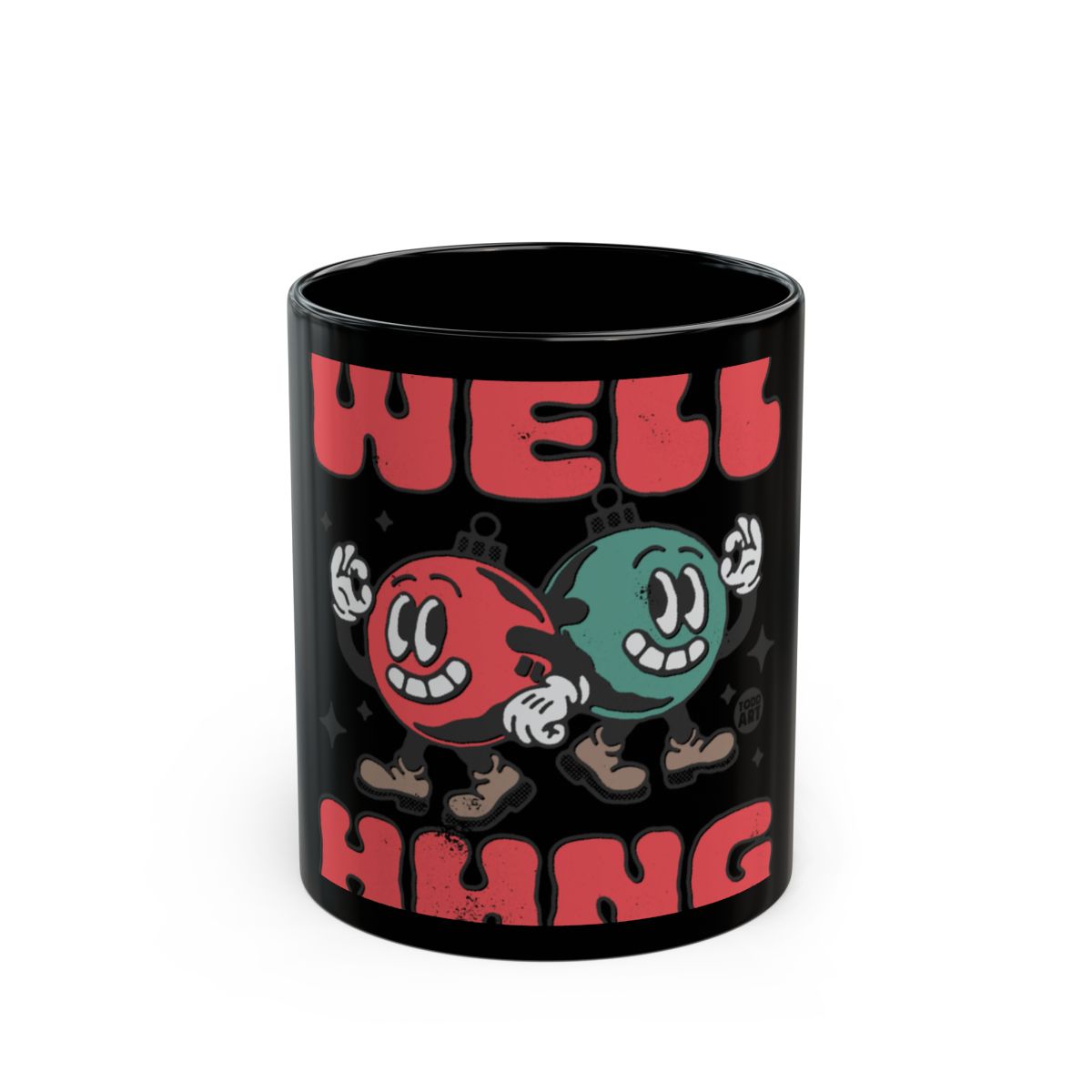 Well Hung Graphic Mug with Fun Art Design