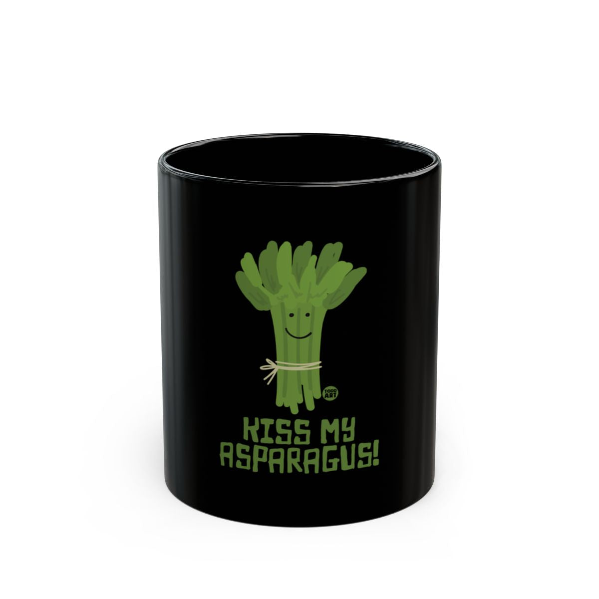 Kiss My Asparagus Graphic Design Fun Mug