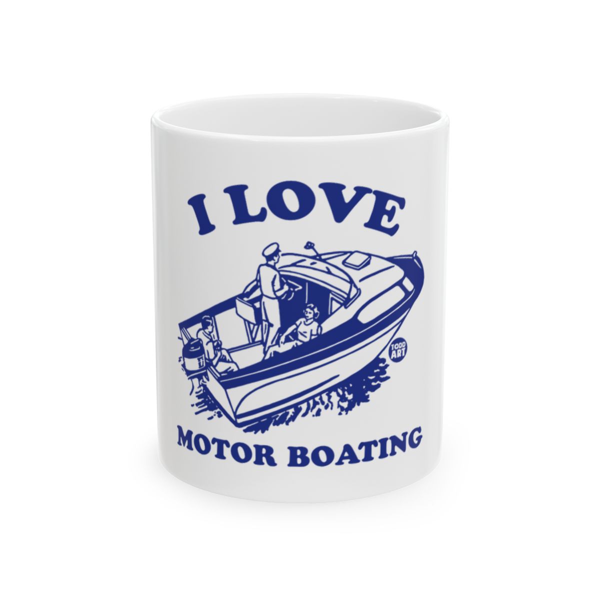 I Love Motor Boating Printed Mug for Boating Enthusiasts