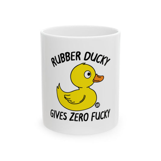 Rubber Ducky Gives Zero Fucky Funny Mug product