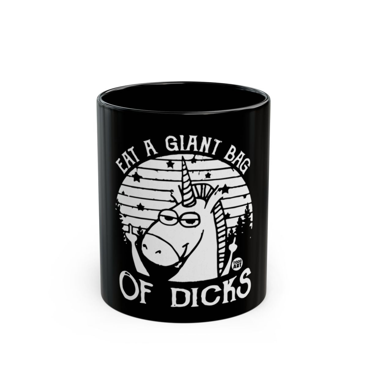 Humor Unicorn Eat a Giant Bag of Dicks Mug