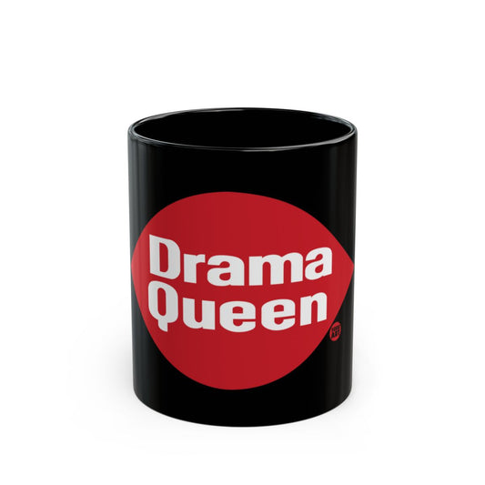 Drama Queen Red and Black Graphic Print Mug