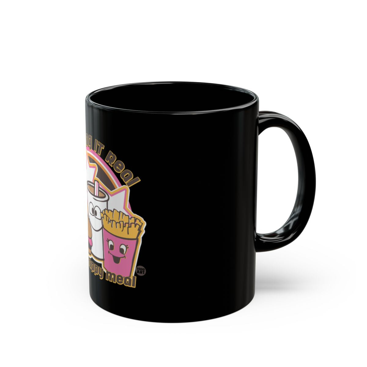 Keep It Real Happy Meal Cartoon Mug