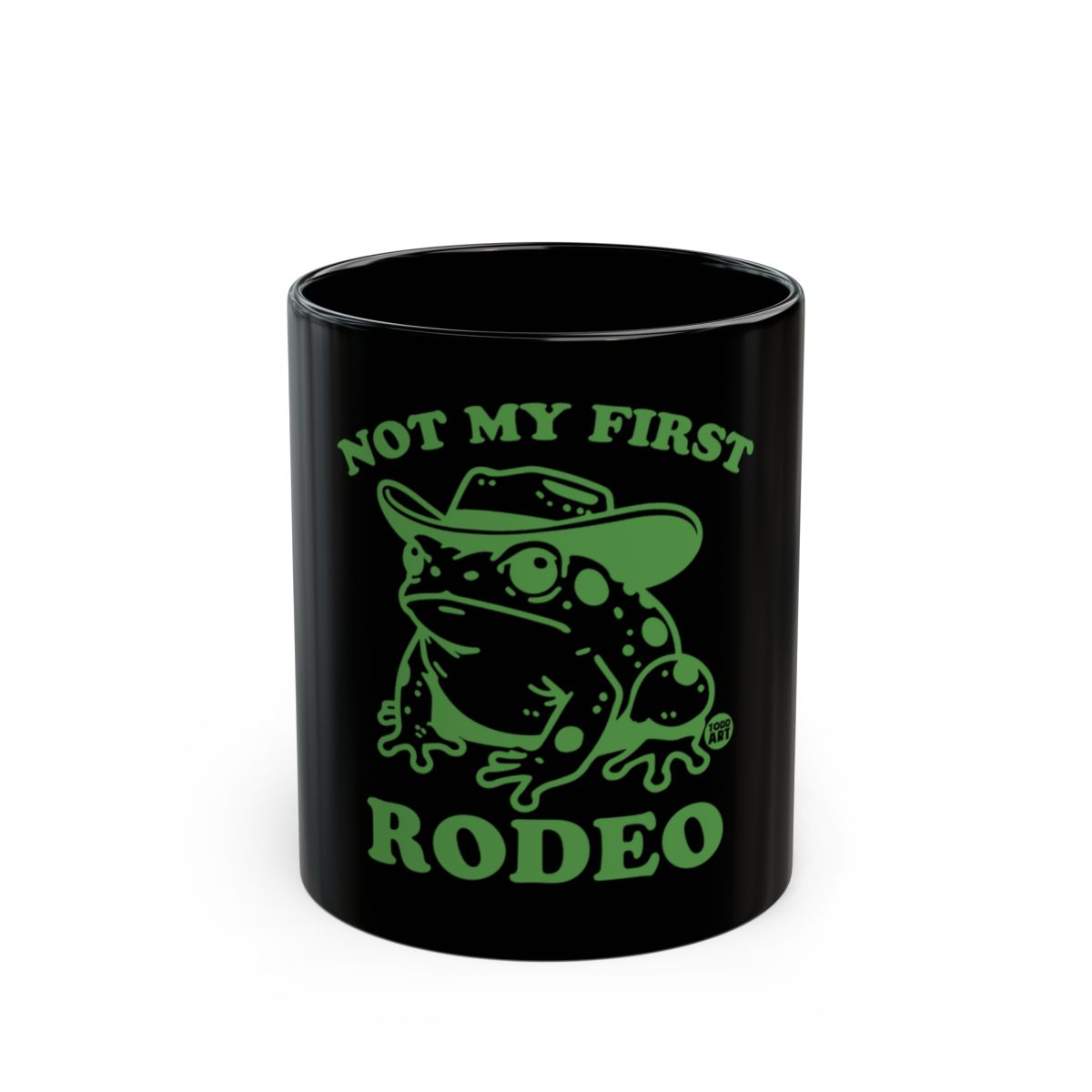 Not My First Rodeo Funny Frog Design Mug