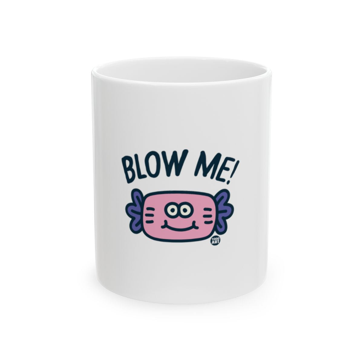 Blow Me Pink Smiley Character Mug Product