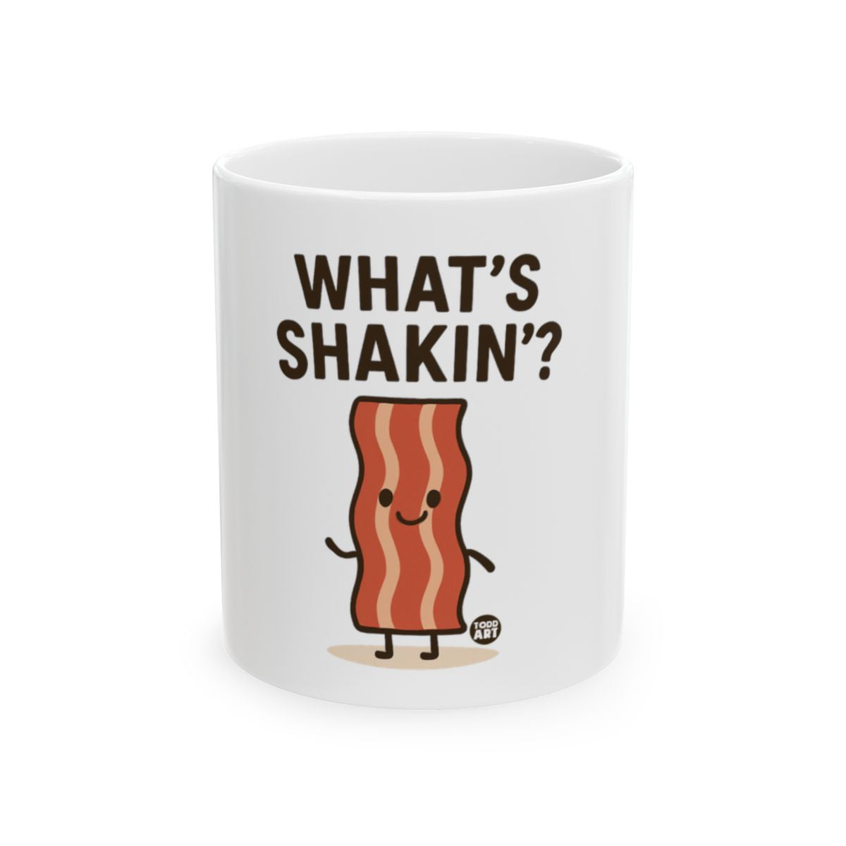 What's Shakin' Fun Bacon Graphic Mug Design