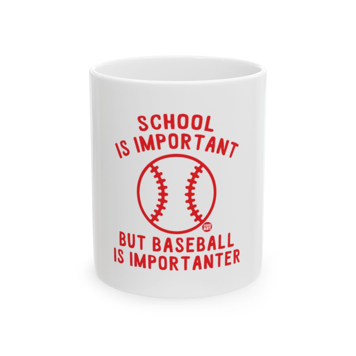 School Is Important But Baseball Is Importanter mug