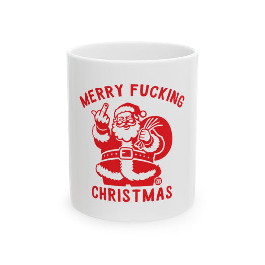 Merry Fucking Christmas Funny Santa Mug