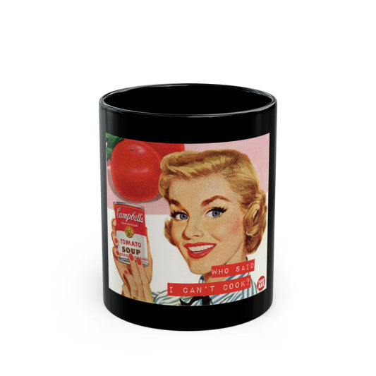 Retro Art Mug with Fun Who Said I Can't Cook Design