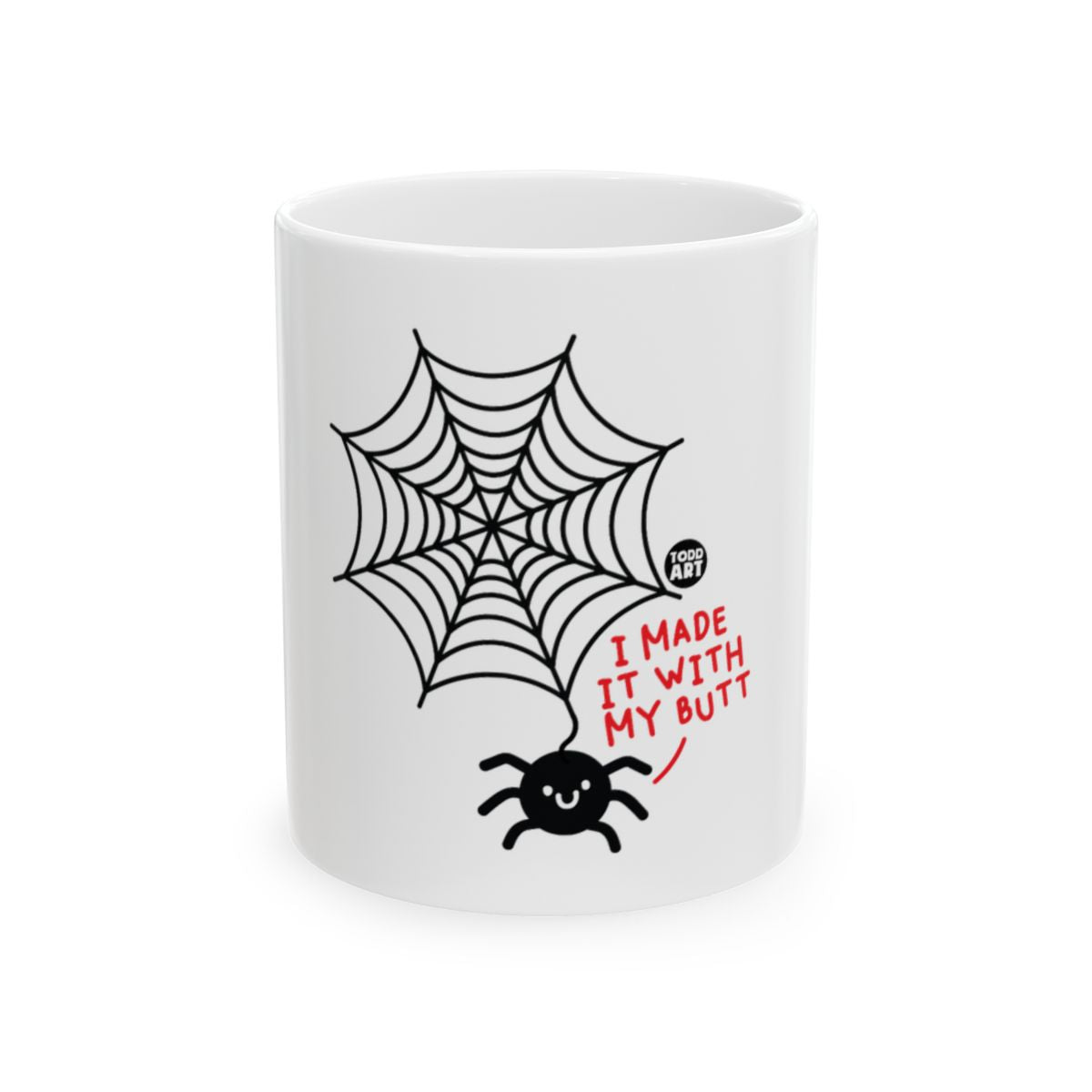 I Made It With My Butt Funny Spider Mug Product