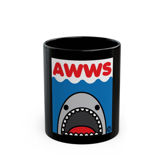 Cute Cartoon Shark Awws Graphic Coffee Mug