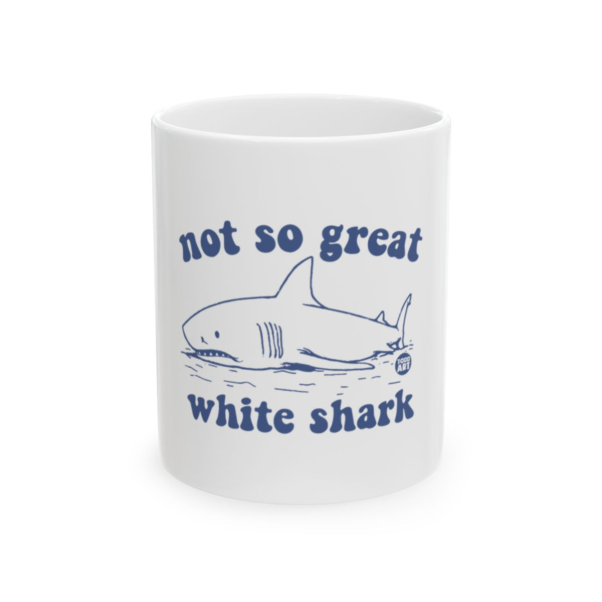 Not So Great White Shark Design Coffee Mug