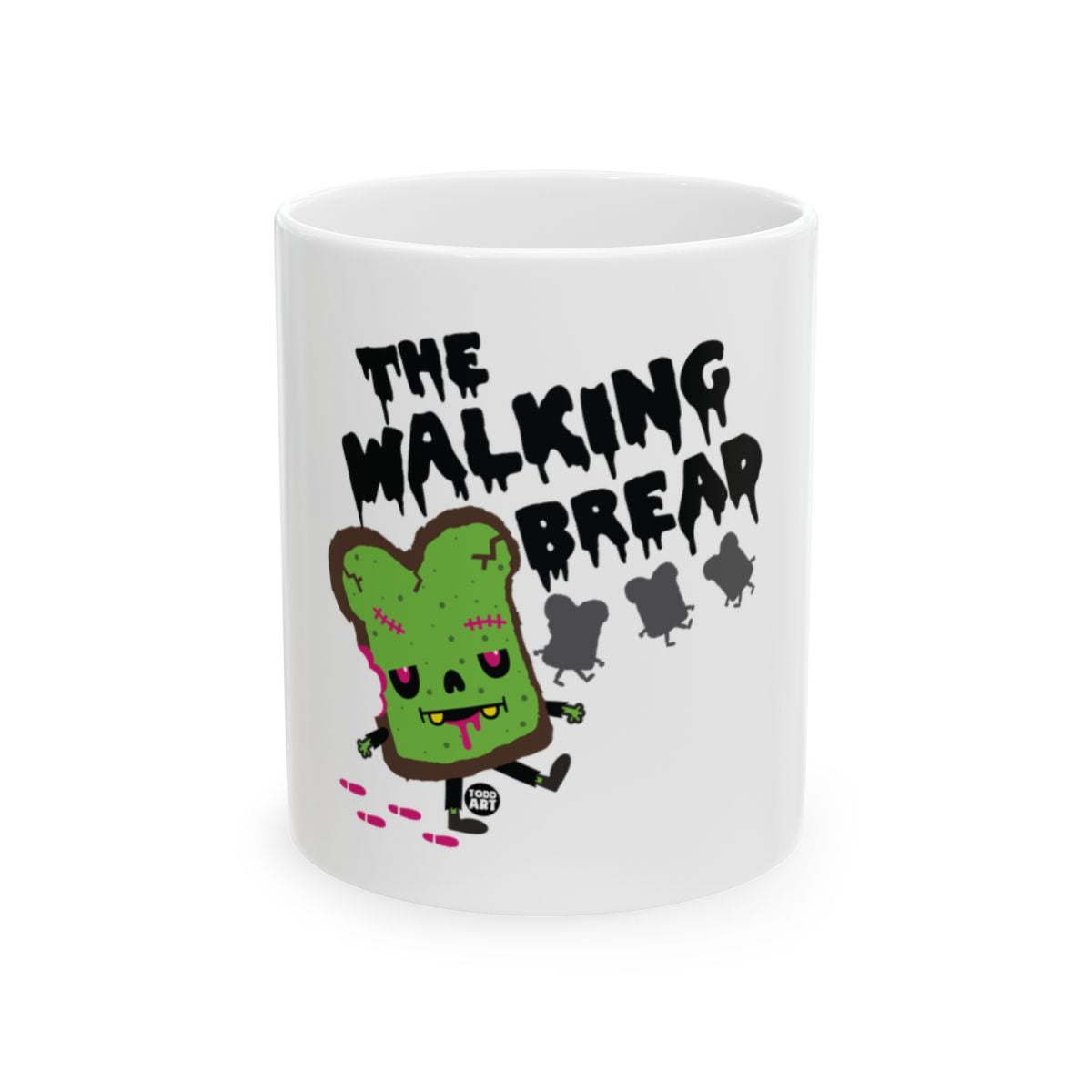 The Walking Bread Funny Zombie Bread Character Mug