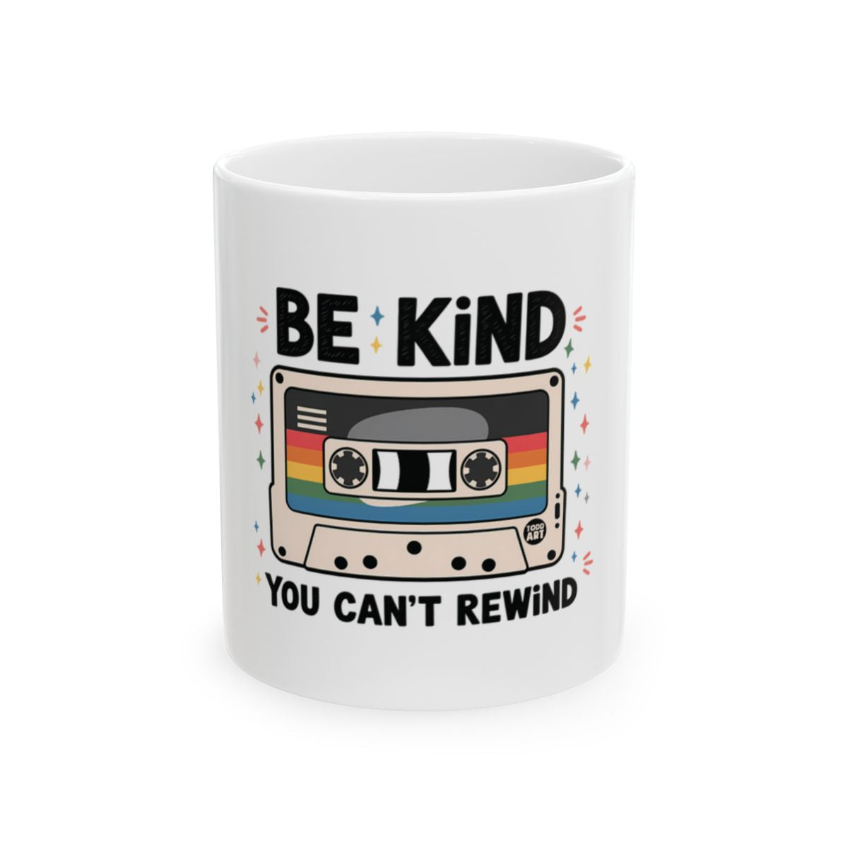 Be Kind You Can't Rewind with Retro Cassette Mug