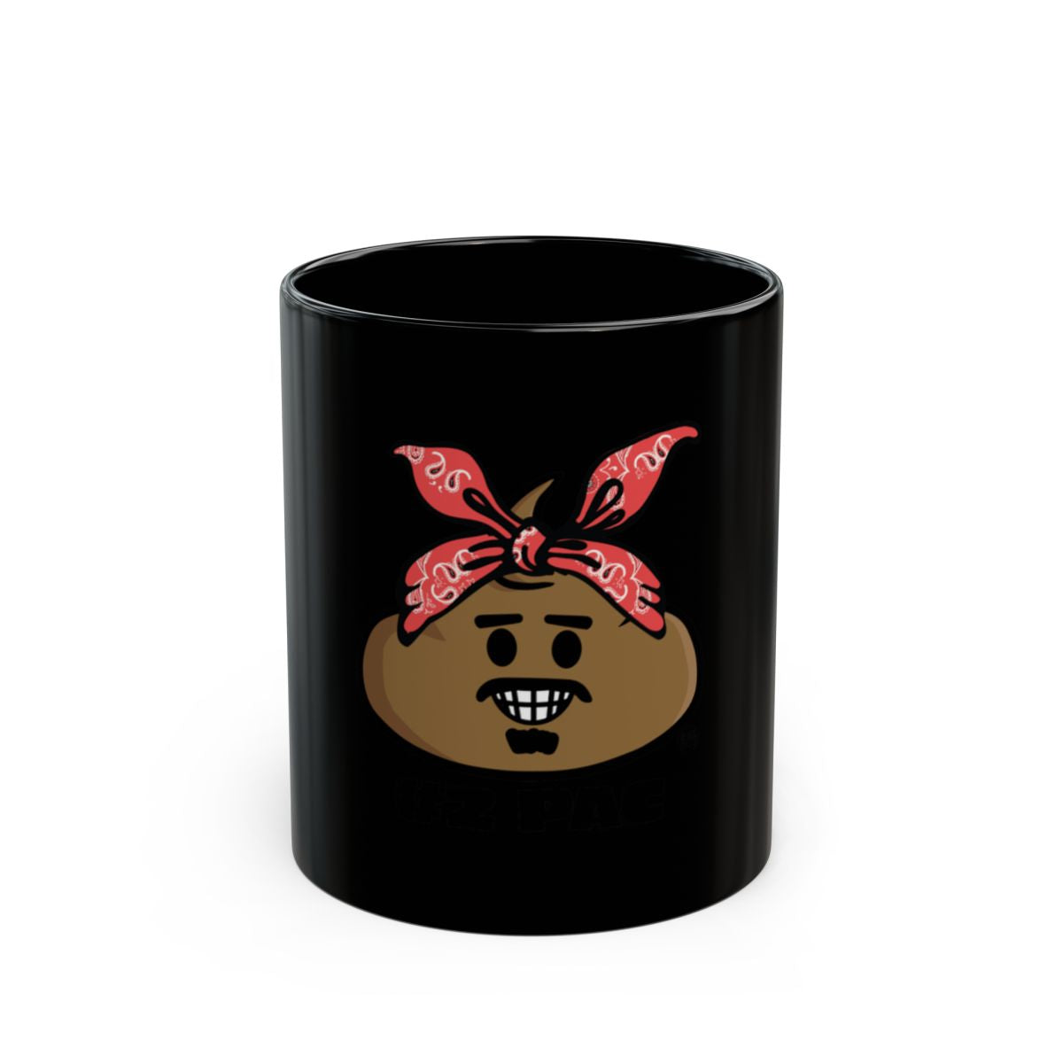 Funny Smiling Character with Red Bandana Mug