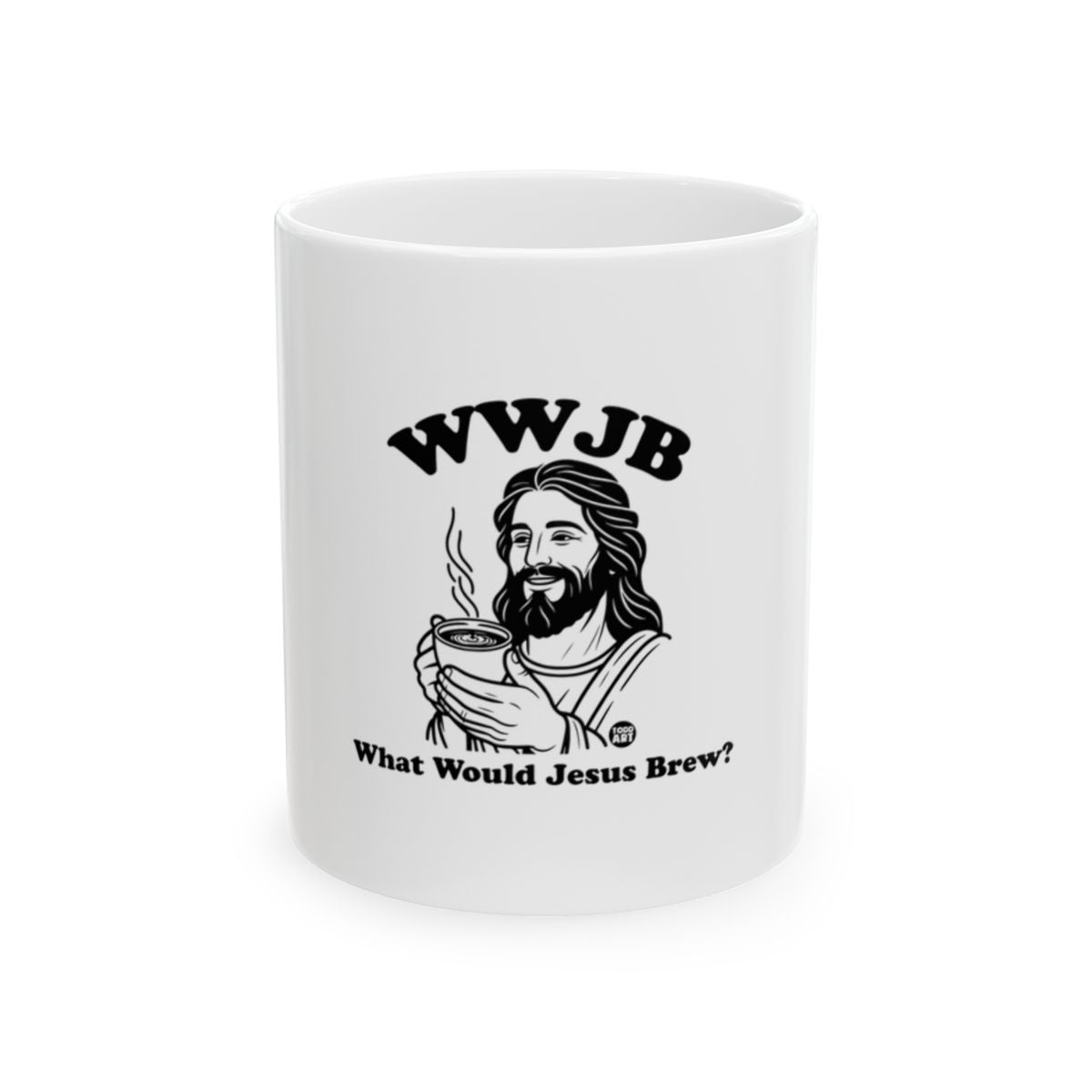 WWJB What Would Jesus Brew Mug Funny Coffee Cup