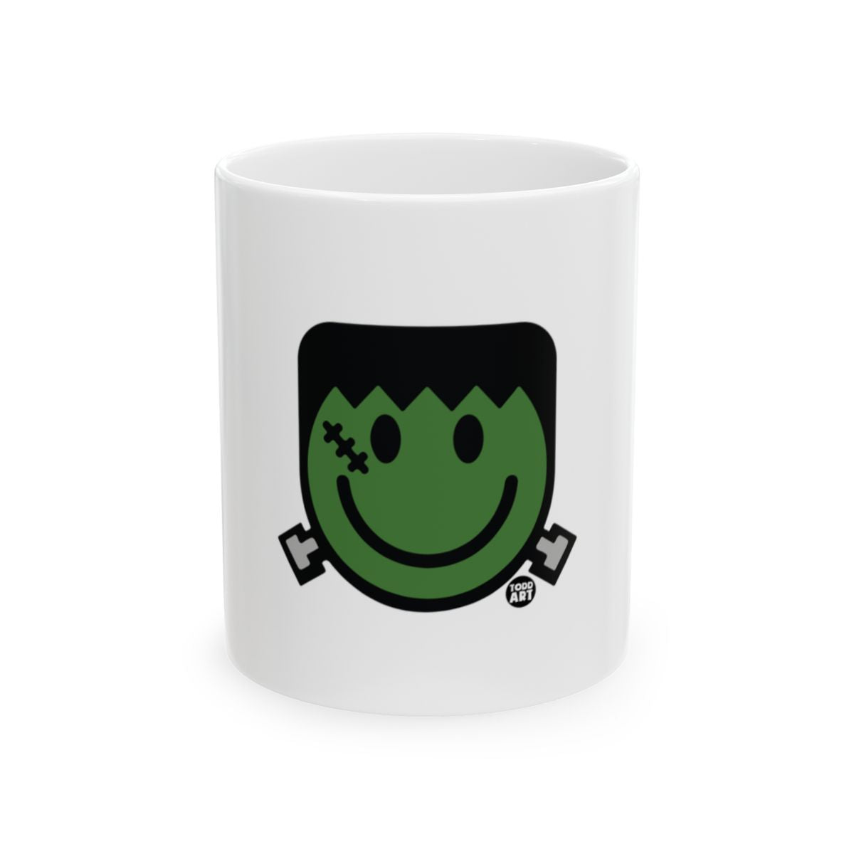Happy Frankenstein Face Halloween Mug