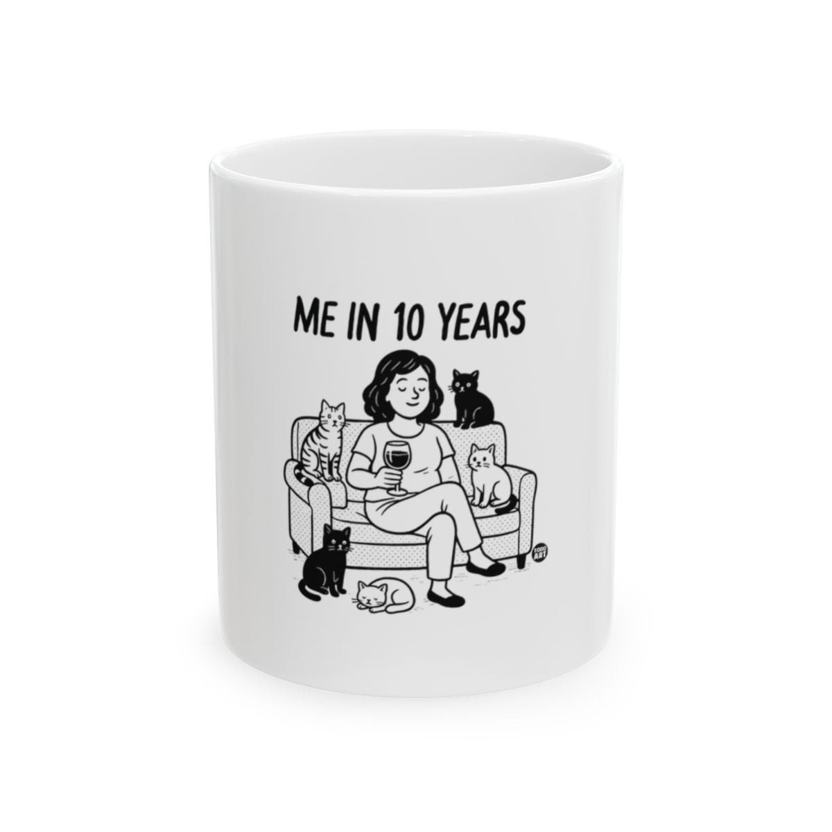 Me In 10 Years Funny Cat Lover Mug