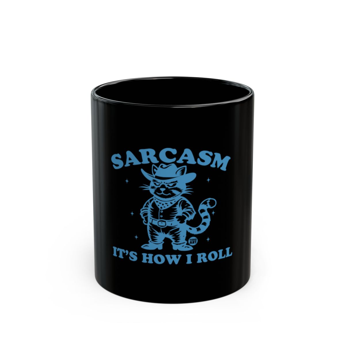 Sarcasm It's How I Roll Funny Cat Coffee Mug