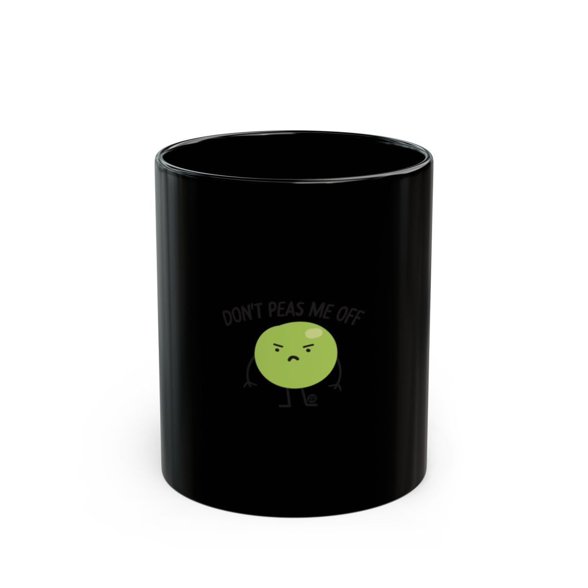 Don't Peas Me Off Mug with Angry Pea Character