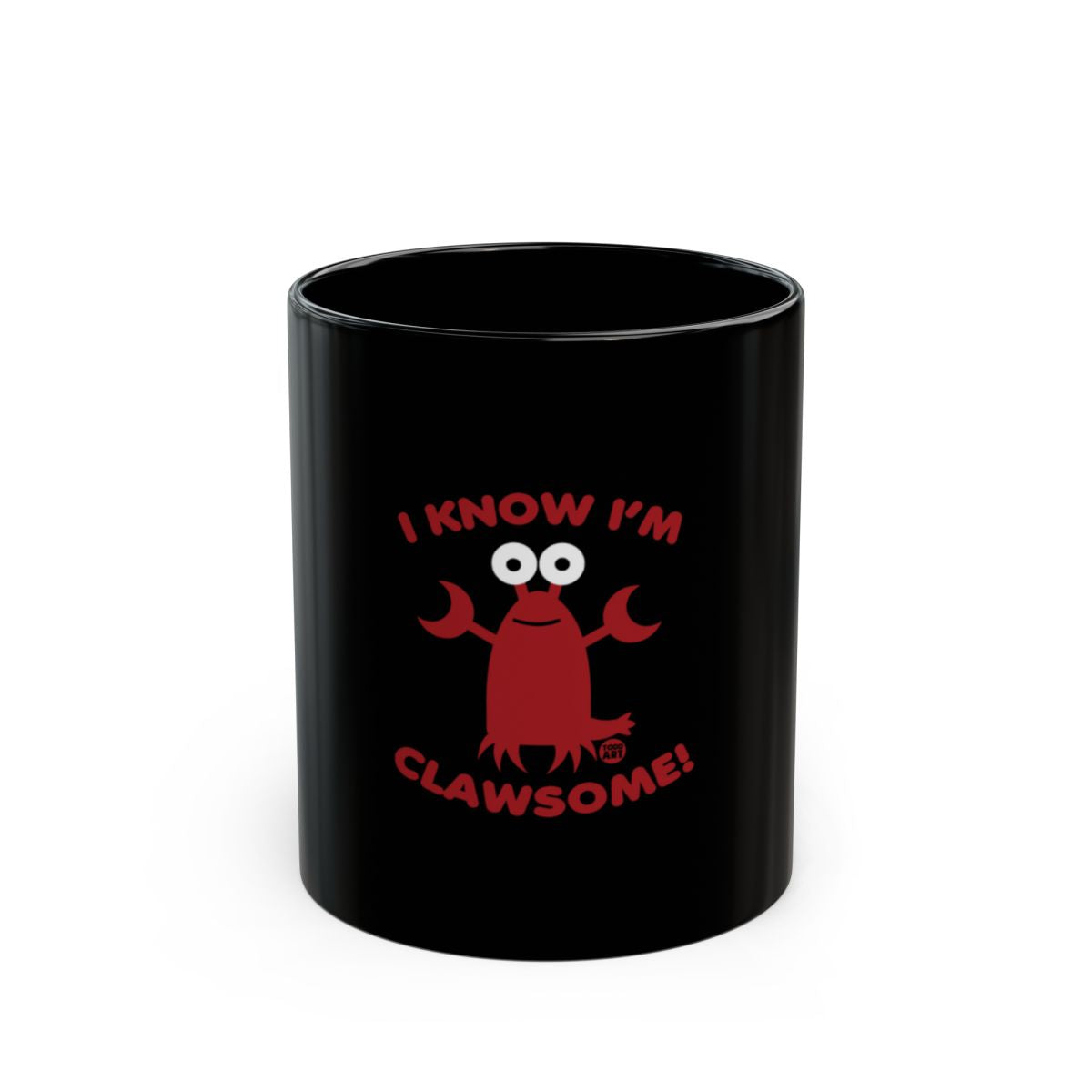 Funny I Know I'm Clawsome Crab Design Mug